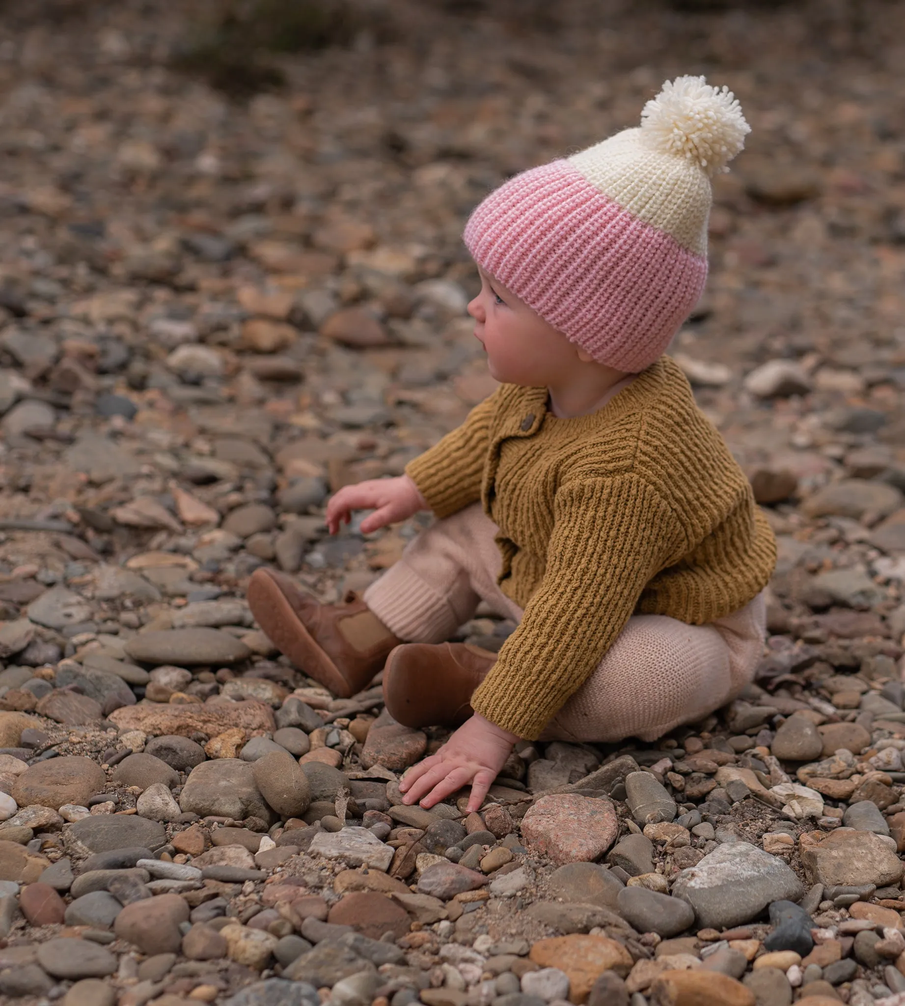 Mountain Merino Beanie Pink