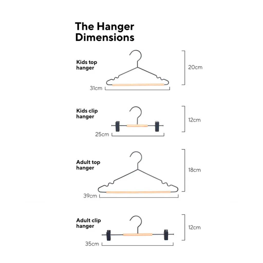 Mustard Made Adult Clip Hangers - Slate