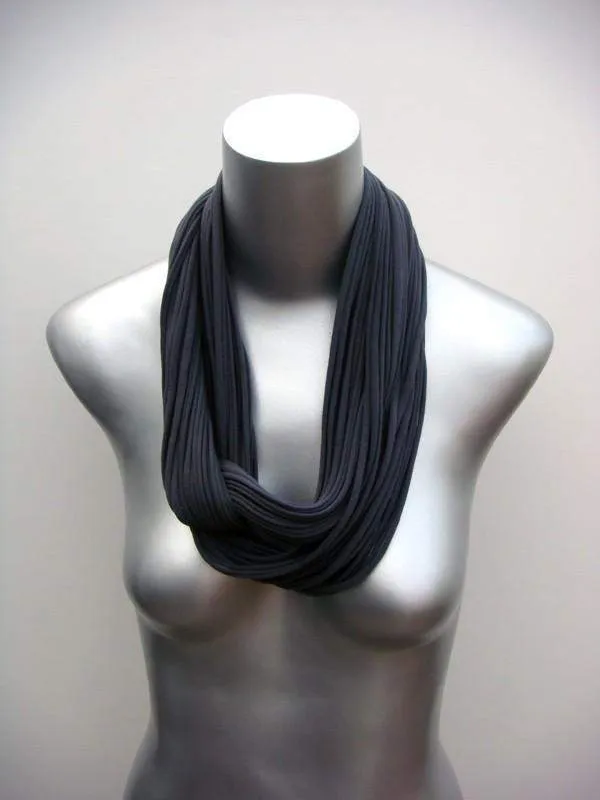 Necklush Infinity Scarf / Dark Gray / Unisex