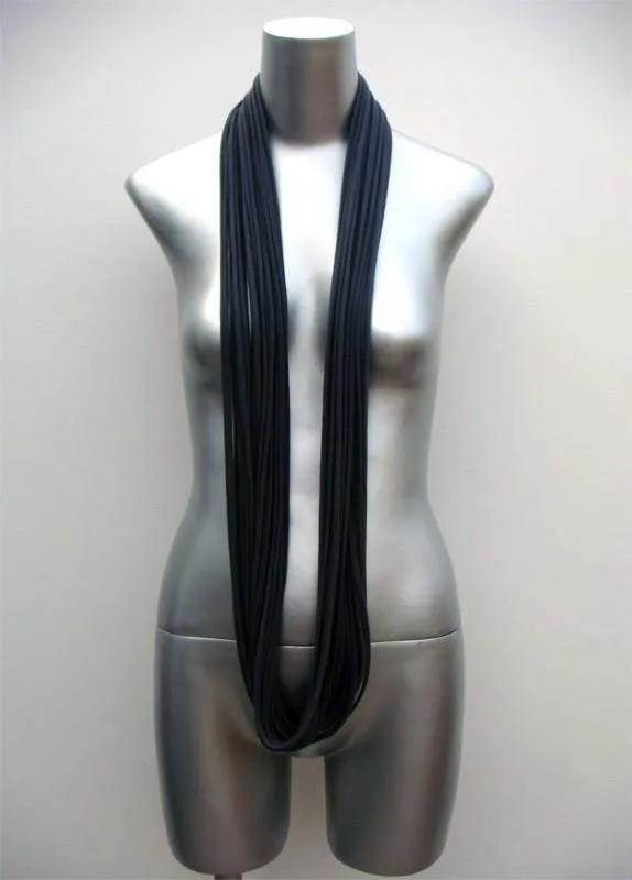 Necklush Infinity Scarf / Dark Gray / Unisex