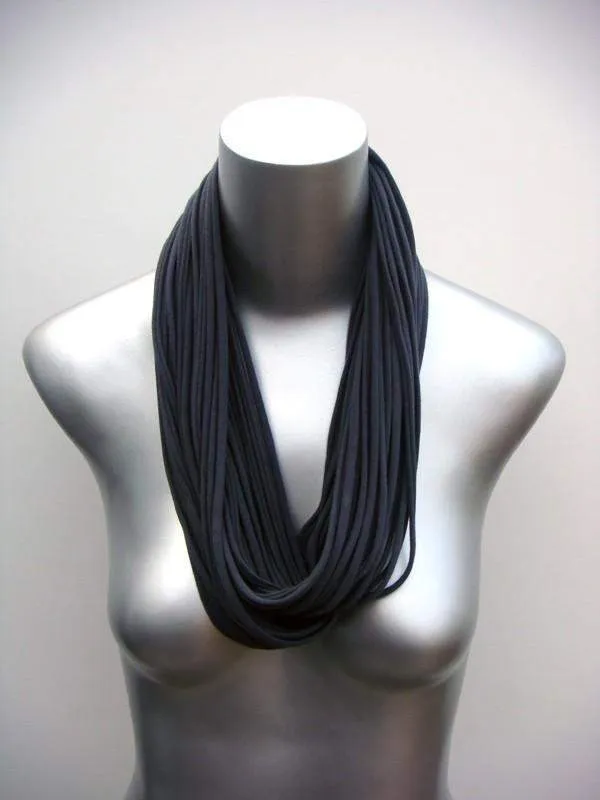 Necklush Infinity Scarf / Dark Gray / Unisex