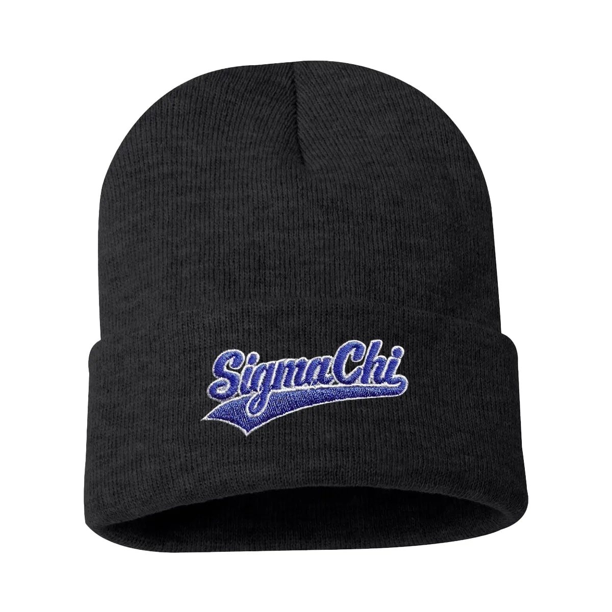 New! Sigma Chi Signature Charcoal Beanie