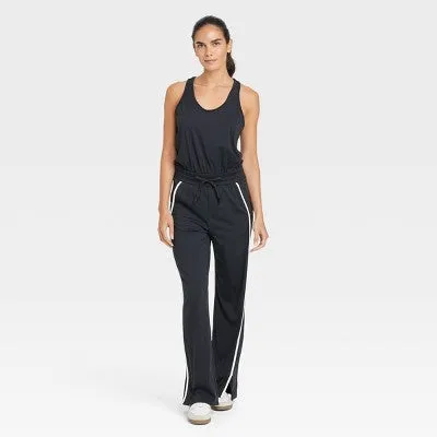 New - Women's Piped Tank Jumpsuit - JoyLab Black M