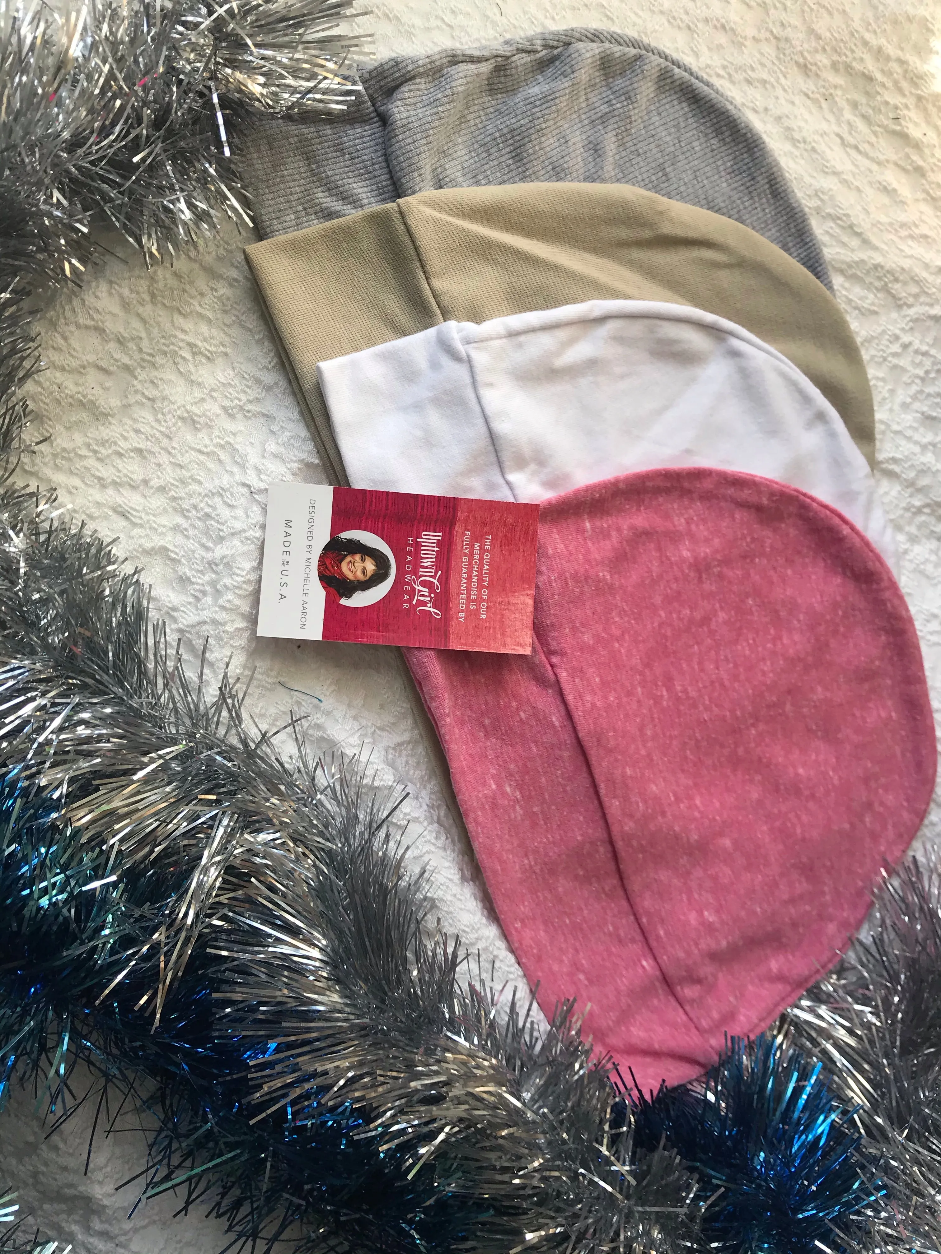 Night sleep caps. Gift Bundle Of 3 Soft Sleeping Caps For Children & Girls Without Hair, Or Lightweight Head Warmers