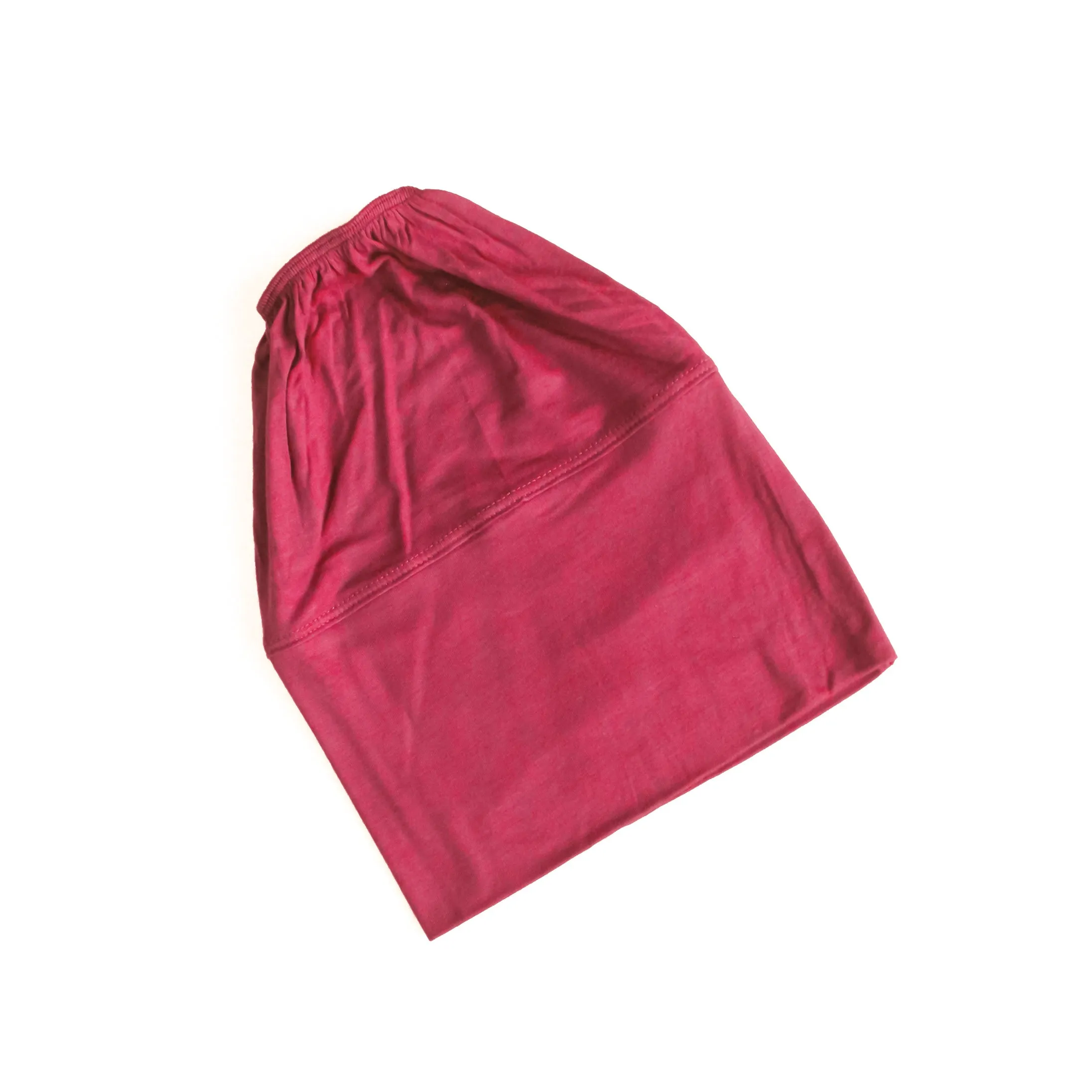 (No headache) Beanie Hijab Cap - Fuchsia