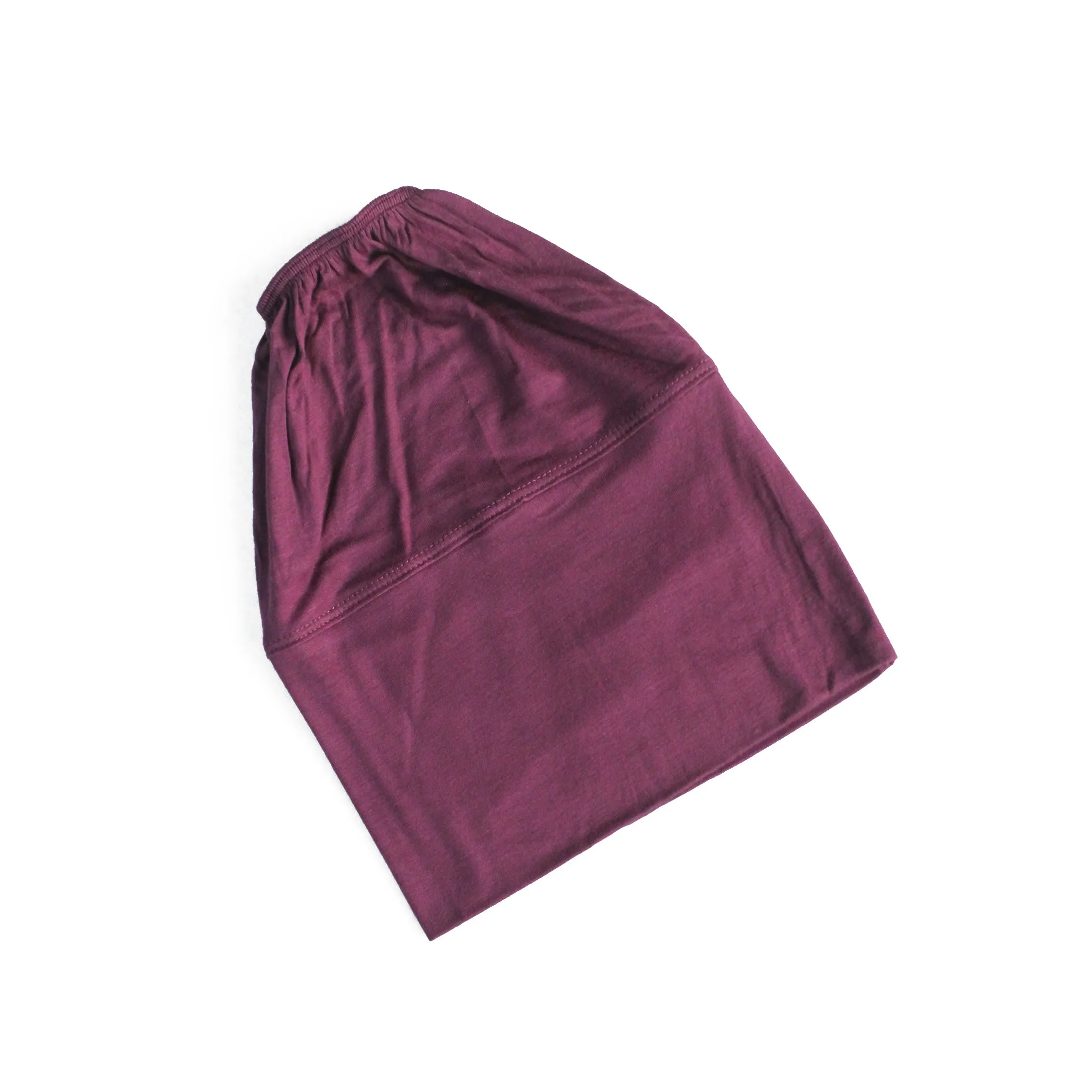 (No headache) Beanie Hijab Cap - Violet