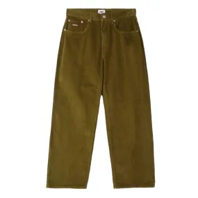 Obey Bigwig Corduroy Pants Moss Green