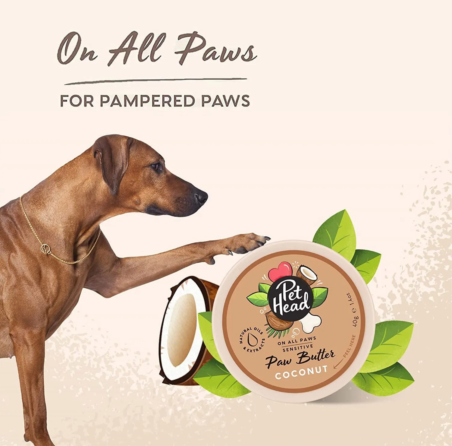 Pet Head On All Paws Oatmeal Paw Butter, 1.4 oz