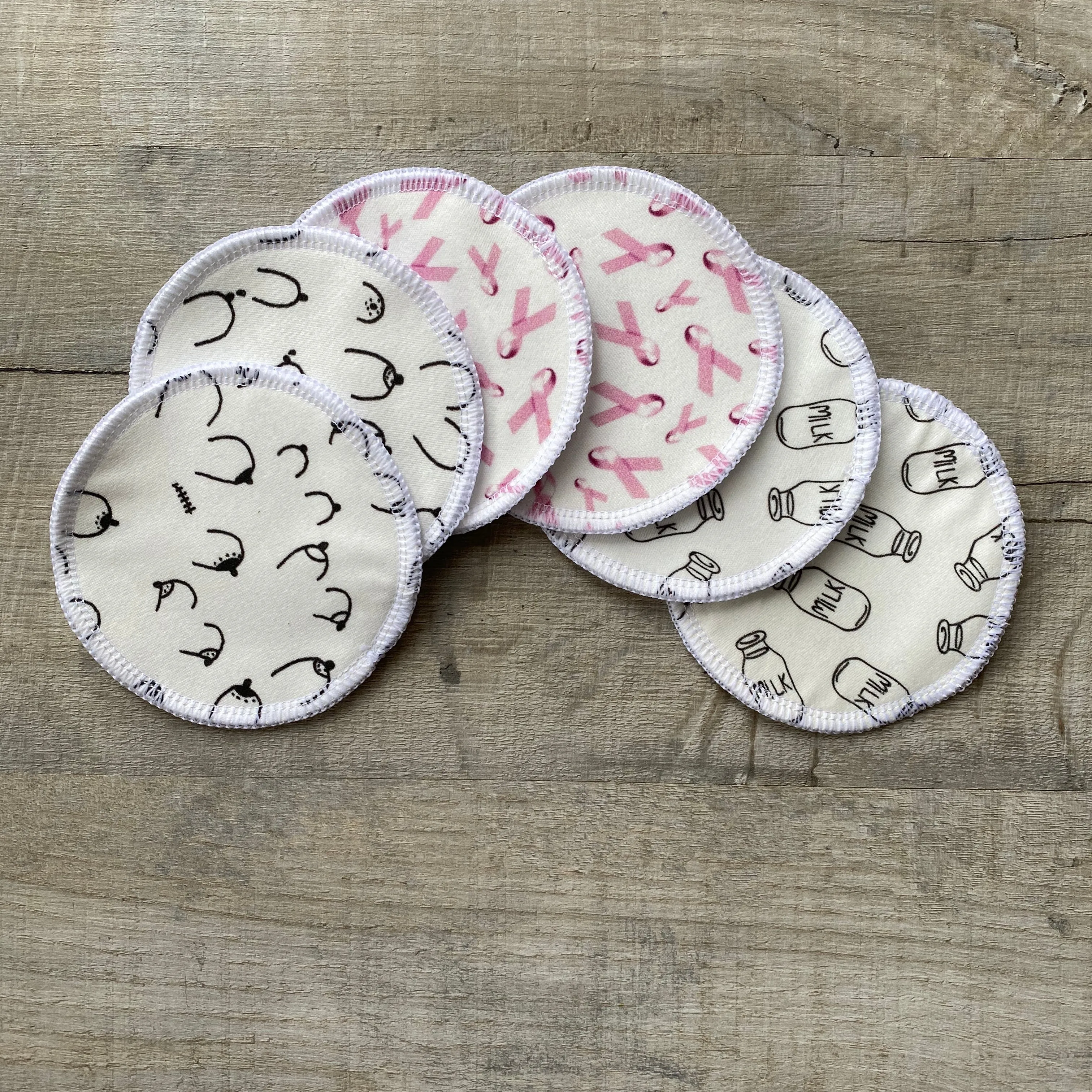 Pink Ribbon 3 Set Reusable Breast Pads