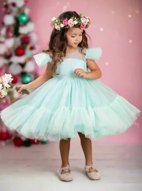 Polka Dot Mint Big Twirls Party Dress