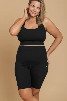 Postpartum Recovery Bike Shorts - Black