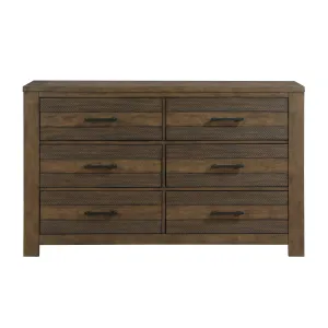 Rustic Birch Dresser with Industrial Hardware