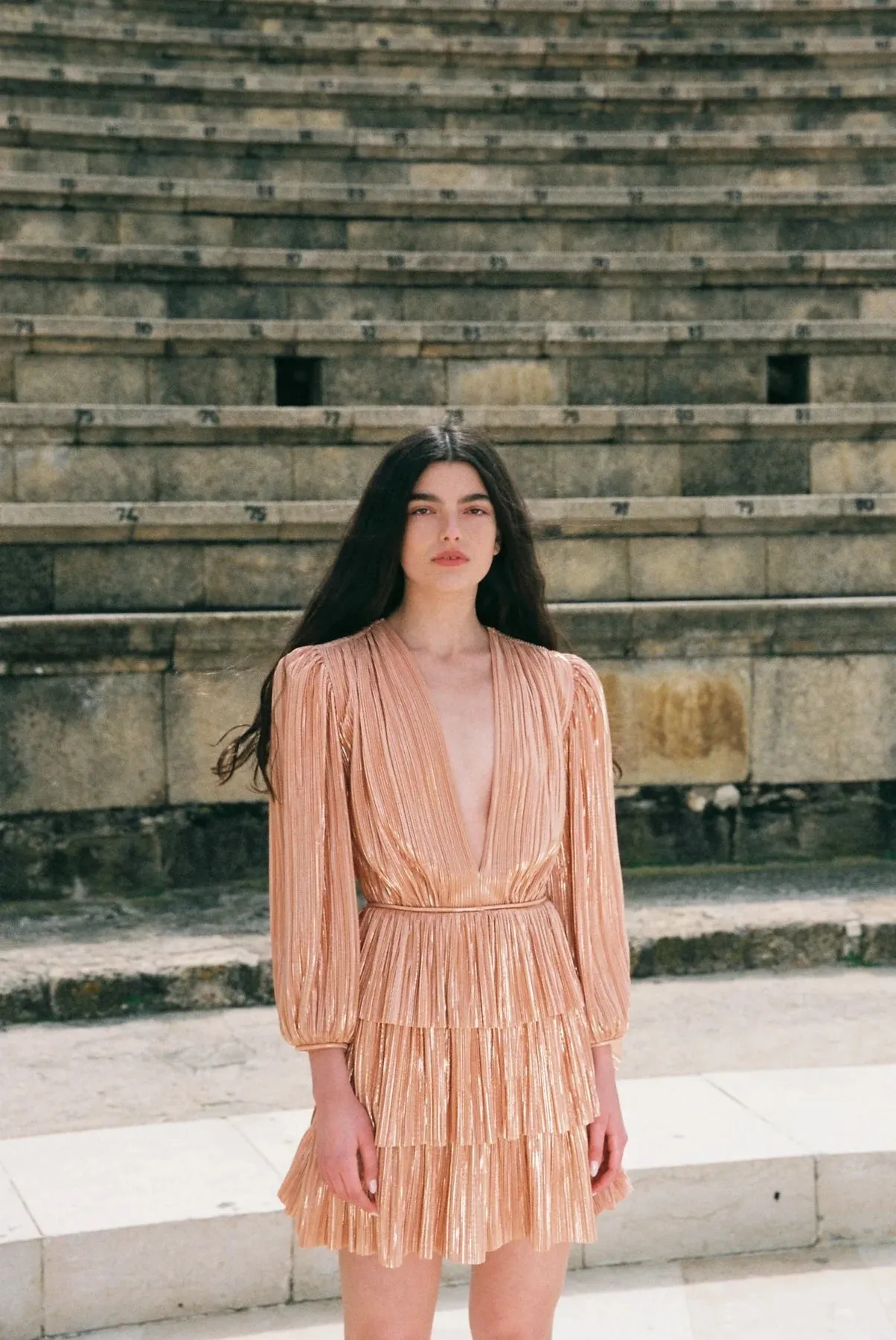 Sabina Musayev Mana Dress - Peach