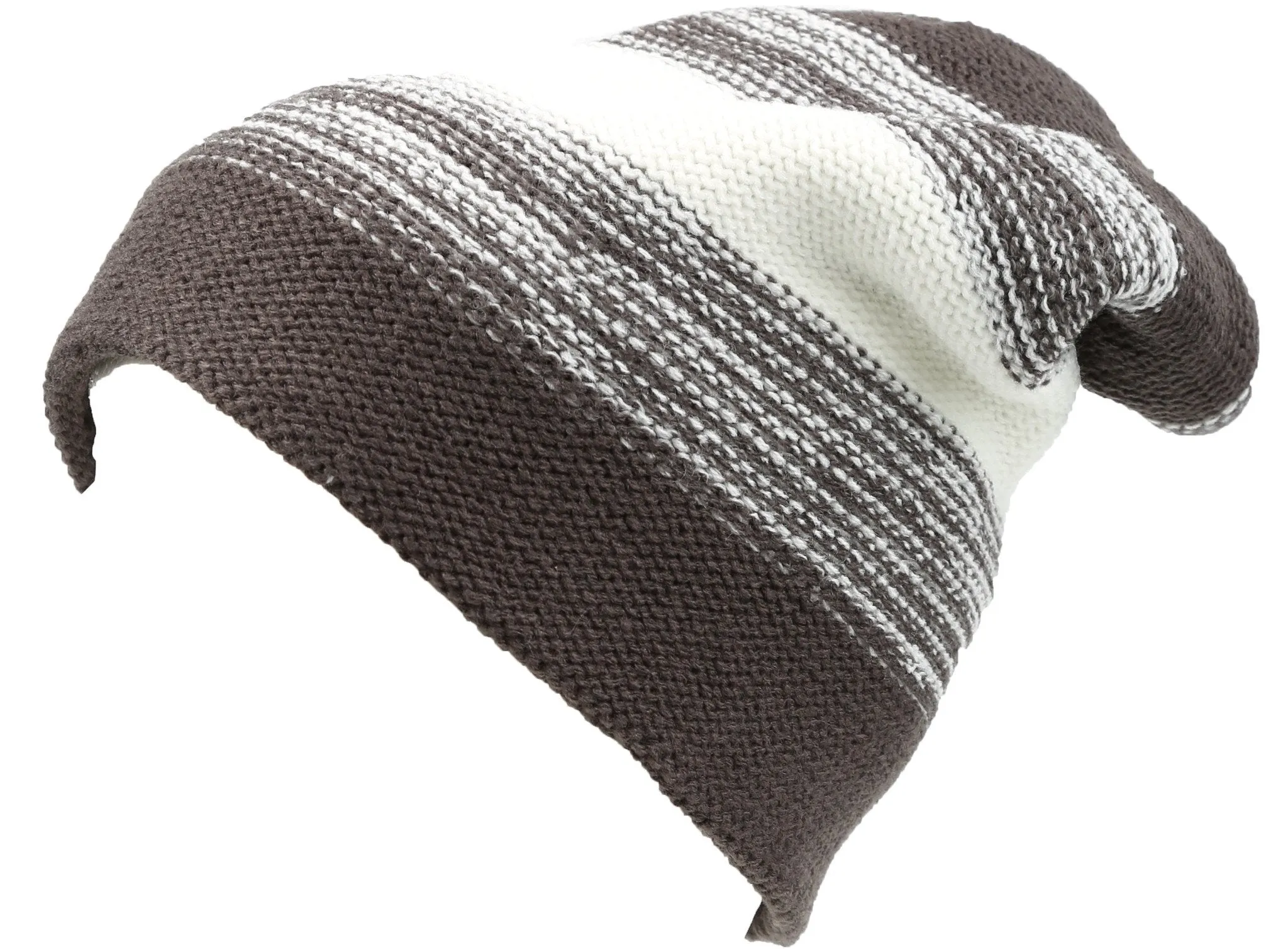 Sakkas Balmn Long Tall Classic Striped Heather Faux Fur Lined Unisex Beanie Hat