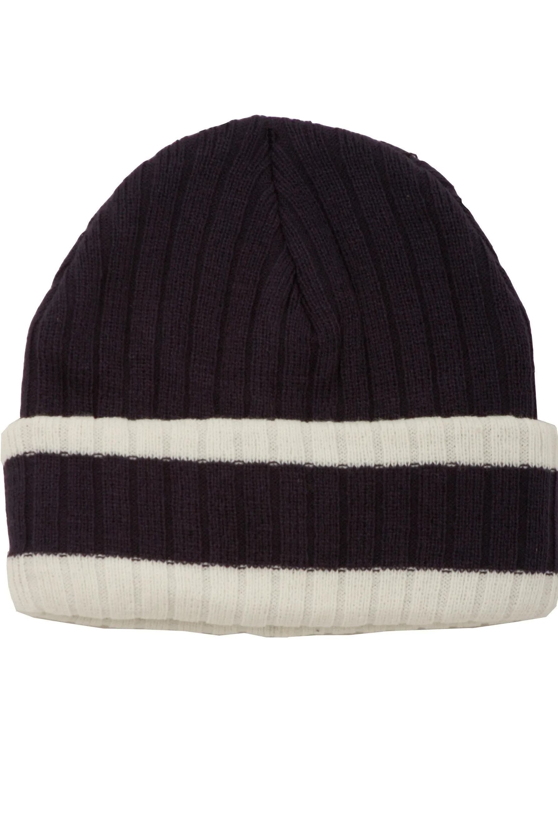 Sakkas Sam Unisex Ribbed Stripe Beanie Cap