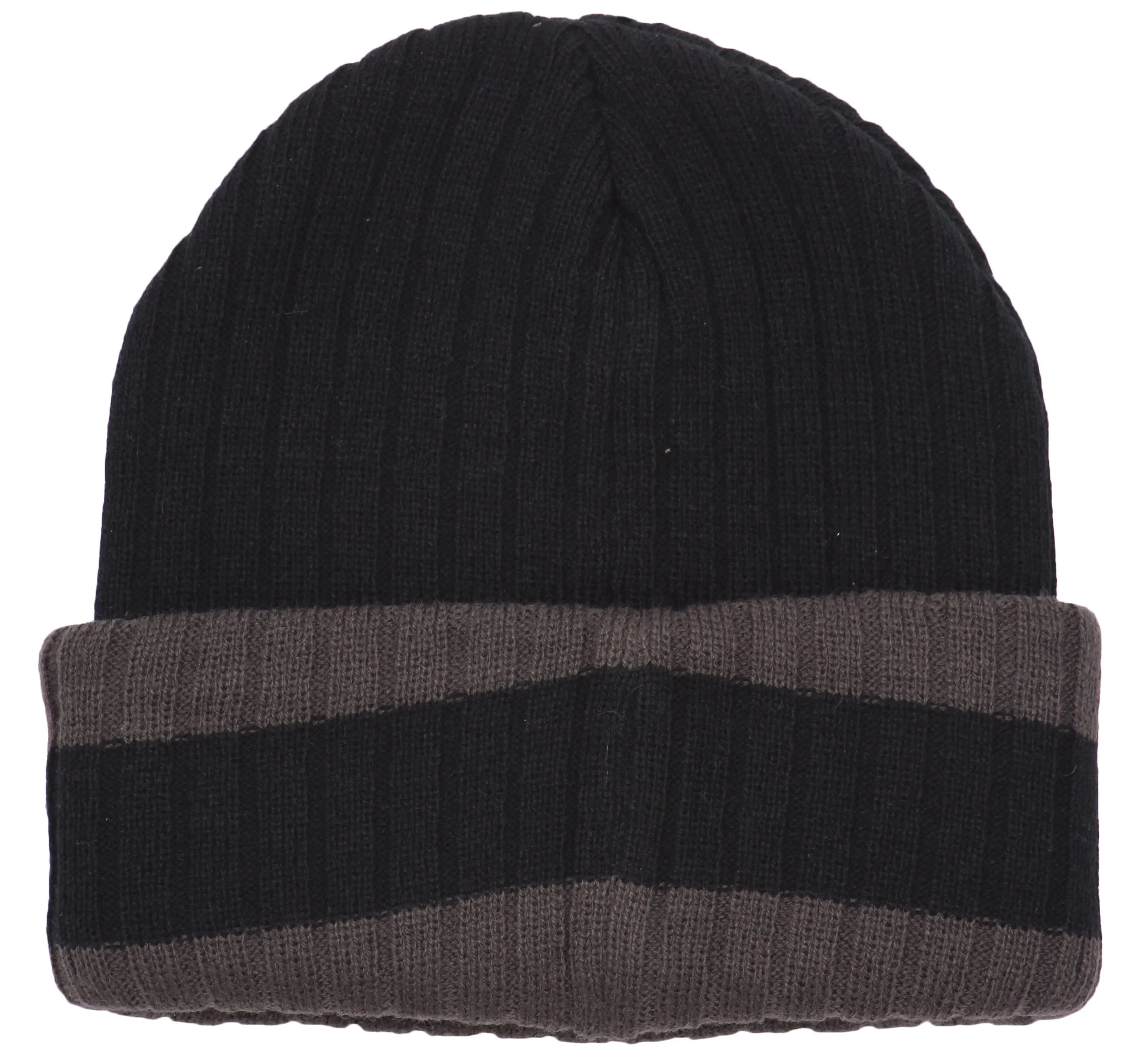 Sakkas Sam Unisex Ribbed Stripe Beanie Cap