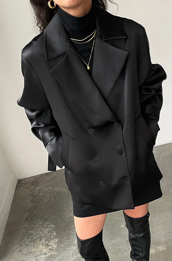 SATIN TRENCH JACKET