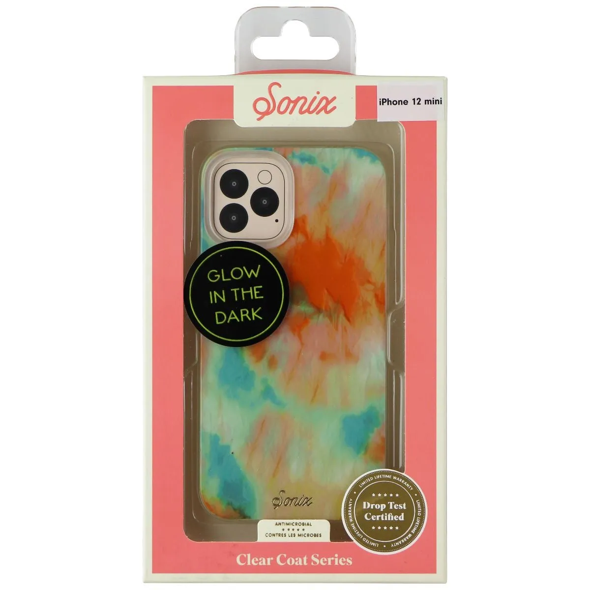 Sonix Clear Coat Glow in the Dark Case for Apple iPhone 12 mini - Orange Multi