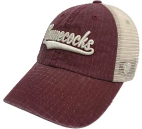 South Carolina Gamecocks TOW Garnet "Raggs" Mesh Script Snapback Slouch Hat Cap