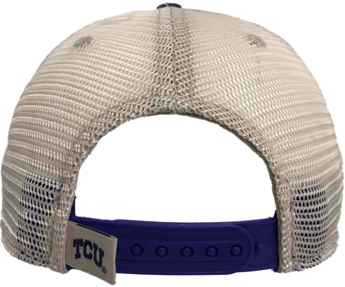 TCU Horned Frogs TOW Purple "Raggs" Mesh Script Logo Snapback Slouch Hat Cap