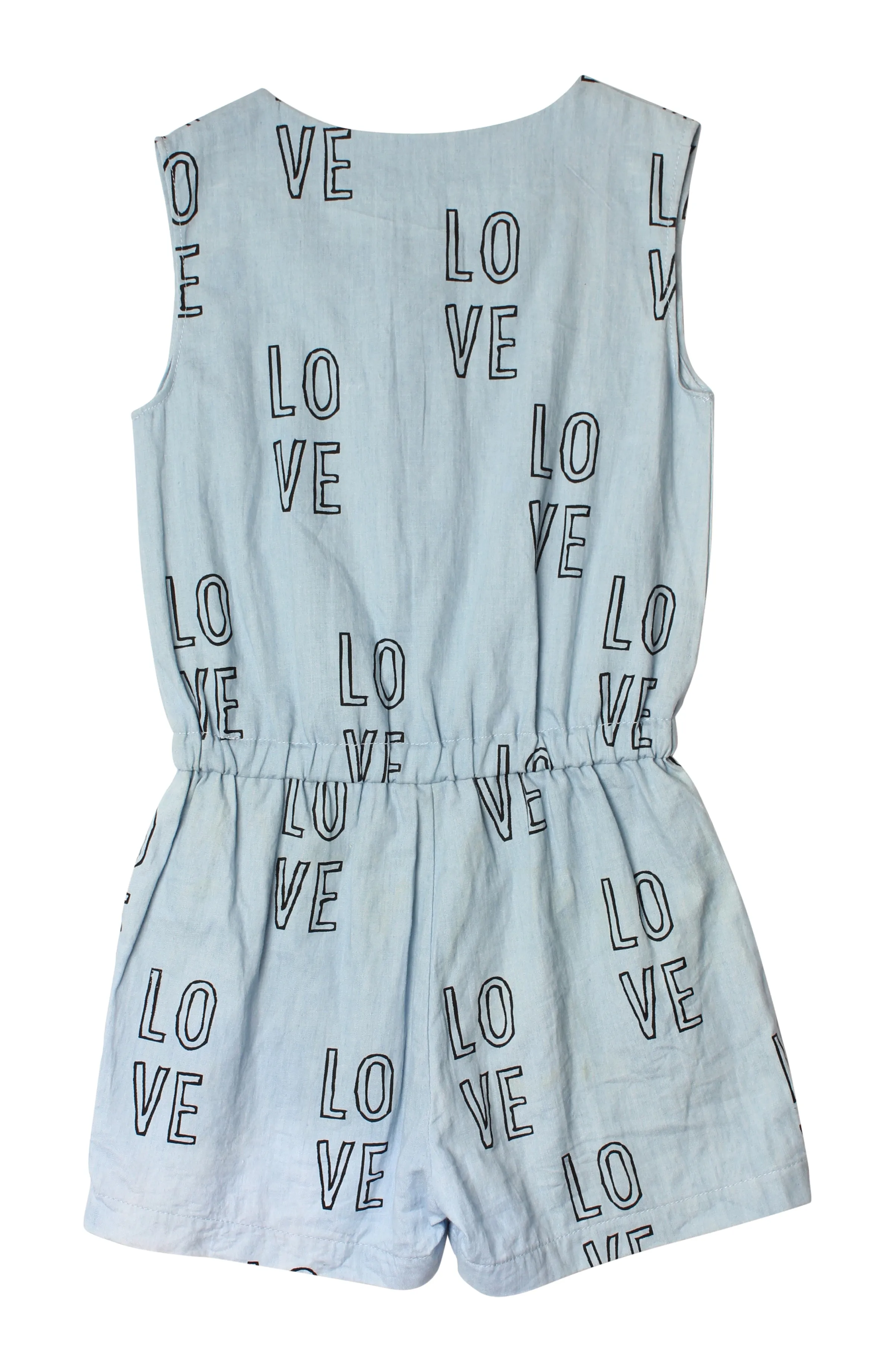 TINY TRIBE LOVE PLAYSUIT - chambray