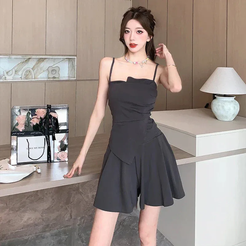 Uniwim-New Autumn Fashion Black Slim Mini Dress for Women Long Sleeved Sunscreen Cardigan Elegant Chic Office Lady Dresses Korean