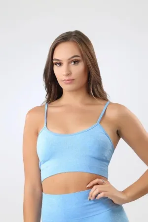 Vest It Crop Top in Blue