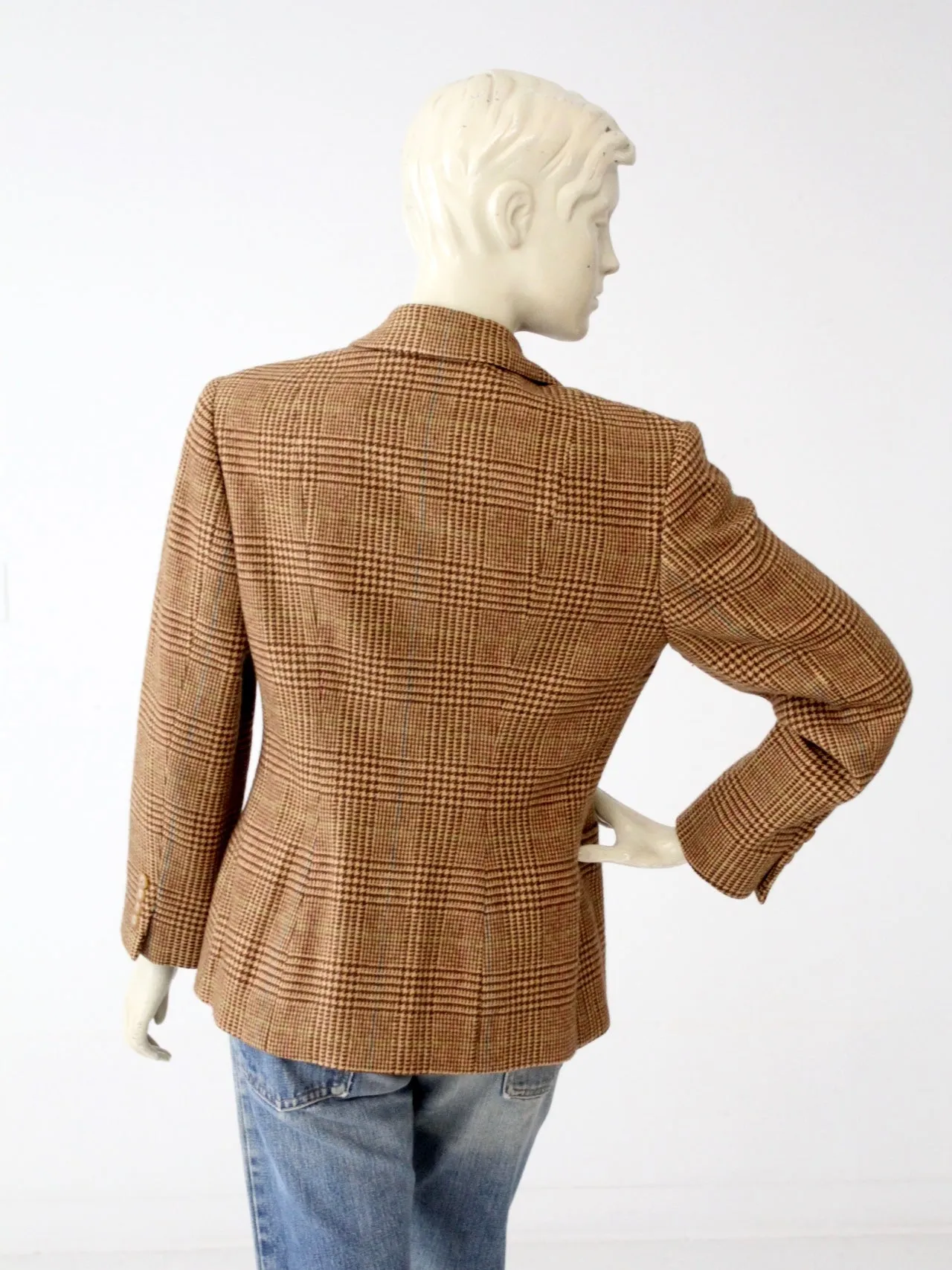 vintage 80s Ralph Lauren tweed blazer