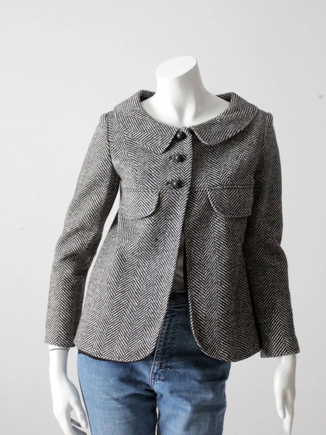 vintage herringbone jacket by Arpeja Young Edwardian