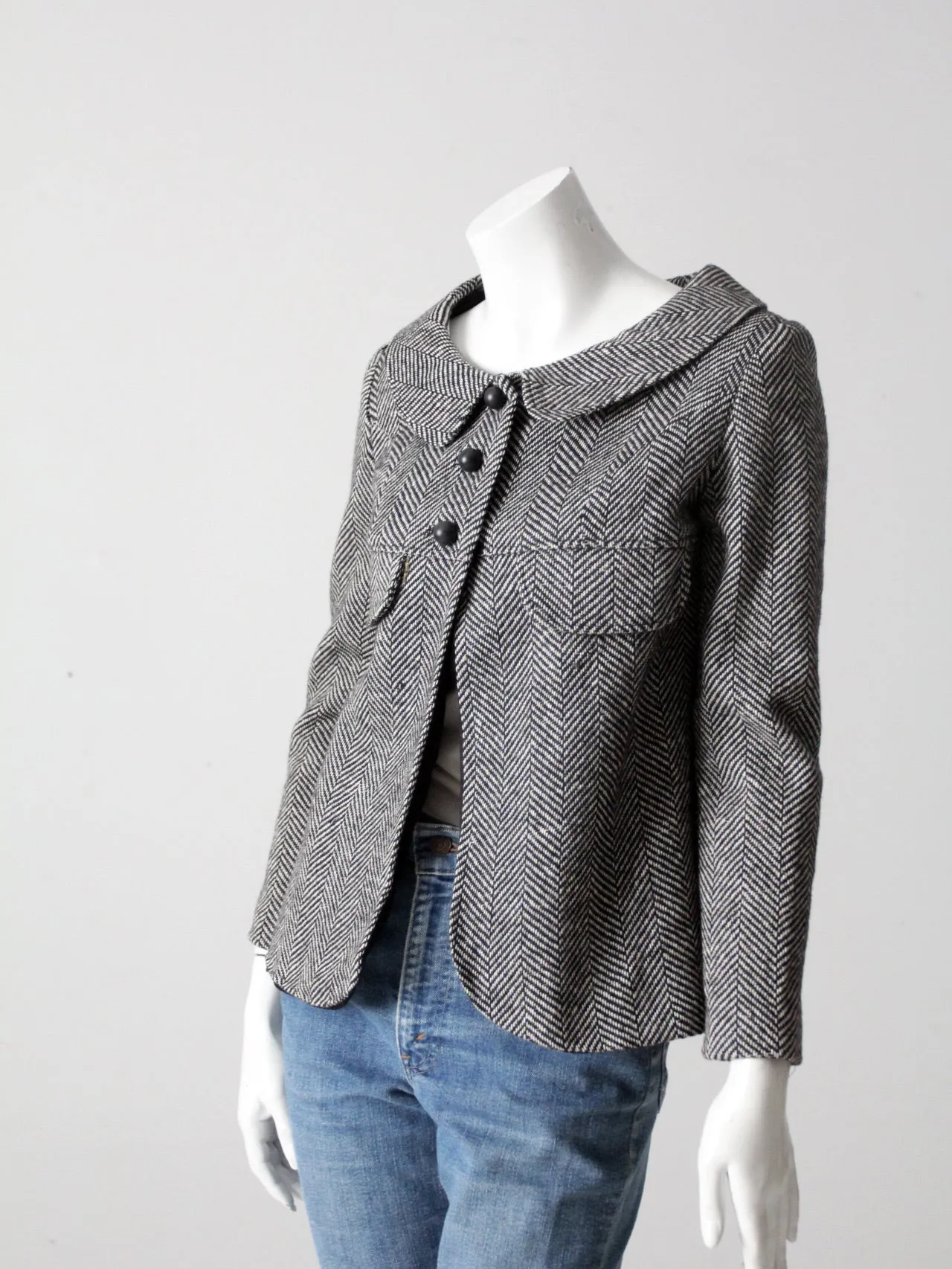 vintage herringbone jacket by Arpeja Young Edwardian