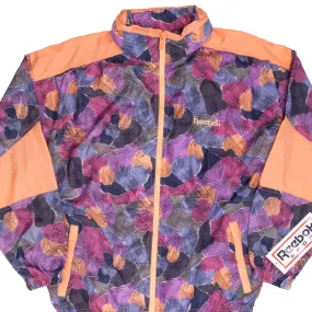 VINTAGE REEBOK PURPLE WINDBREAKER JACKET 1990S SIZE SMALL DEADSTOCK NOS