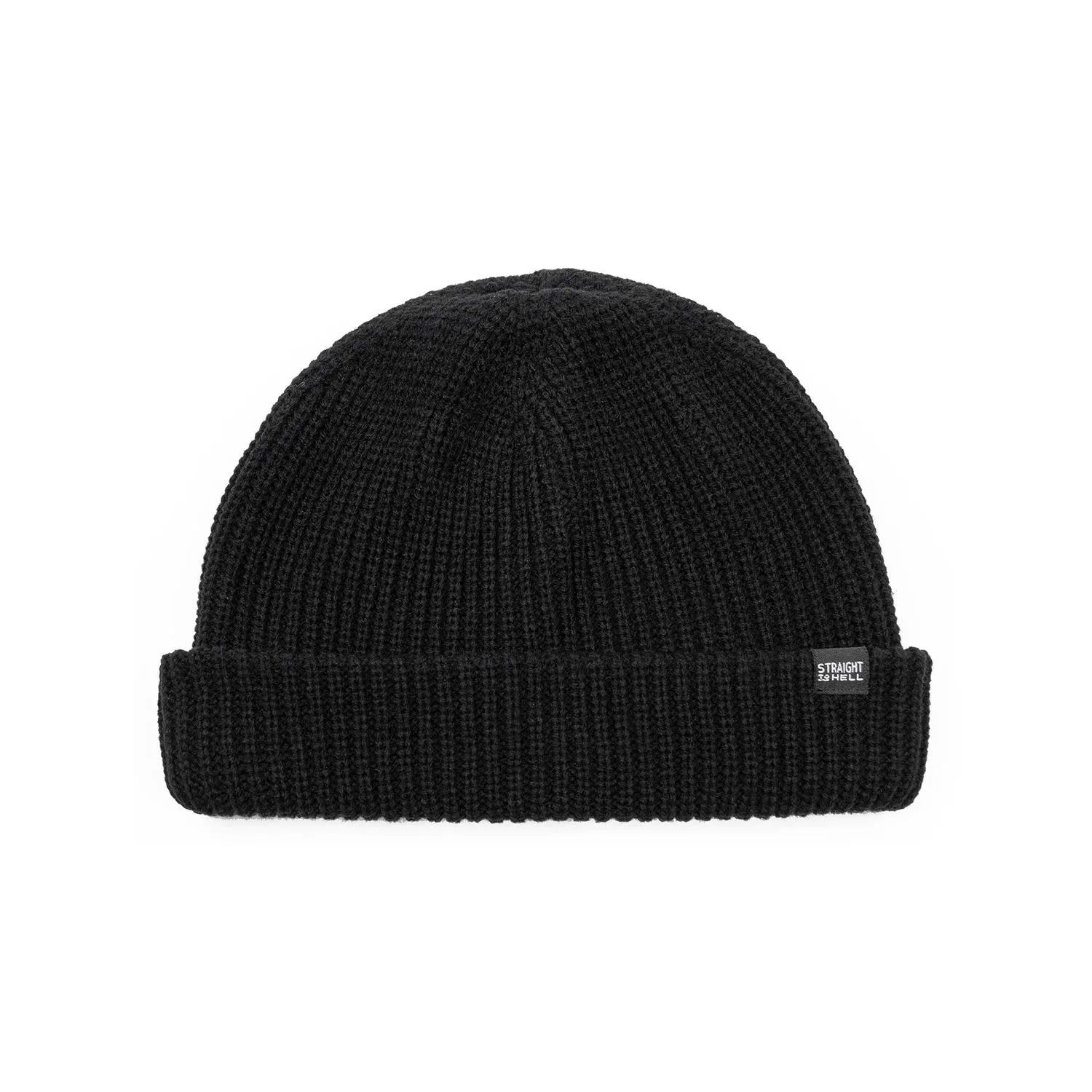 Wanderer Short Cotton Beanie - Black