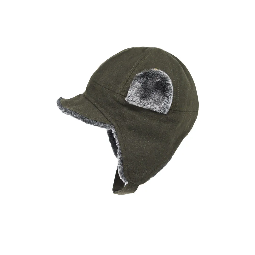 Warm Trapper Hat Winter Earflaps with Visor Outdoor SLT1455