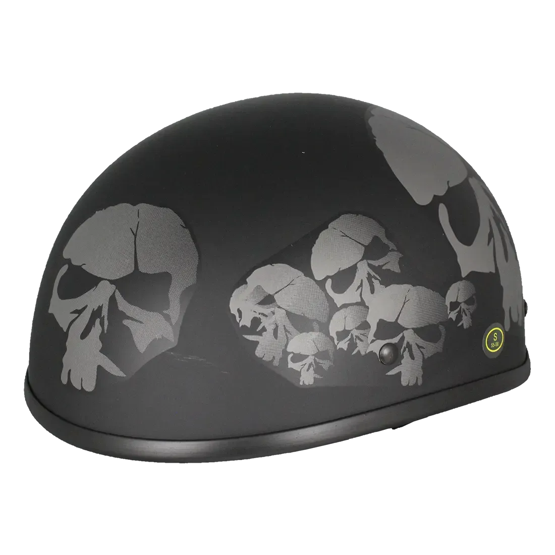 West Coast Leather Beanie Skull Motorcycle Half Helmet