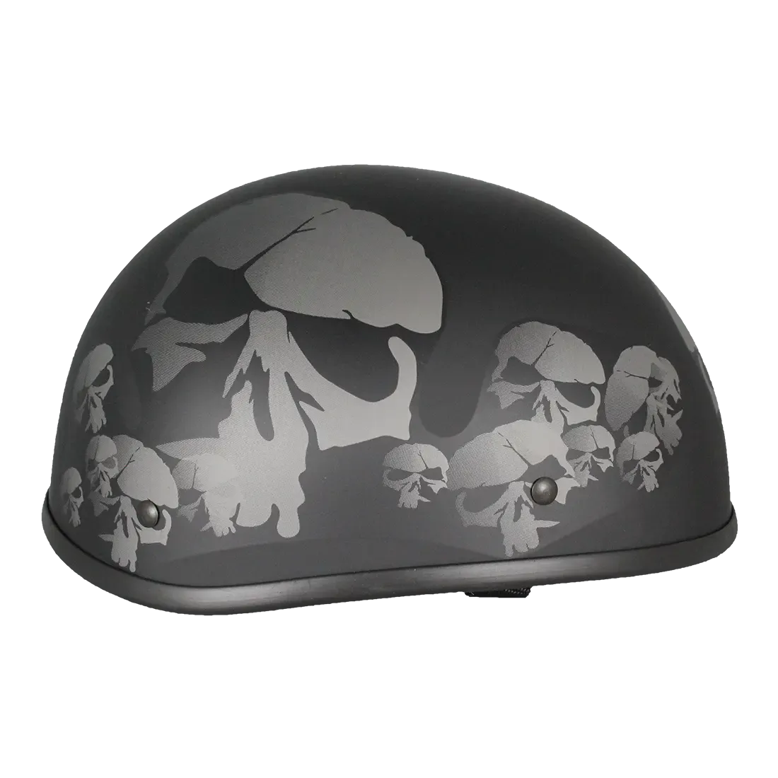 West Coast Leather Beanie Skull Motorcycle Half Helmet