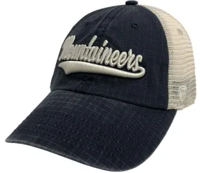 West Virginia Mountaineers TOW Navy "Raggs" Mesh Script Snapback Slouch Hat Cap