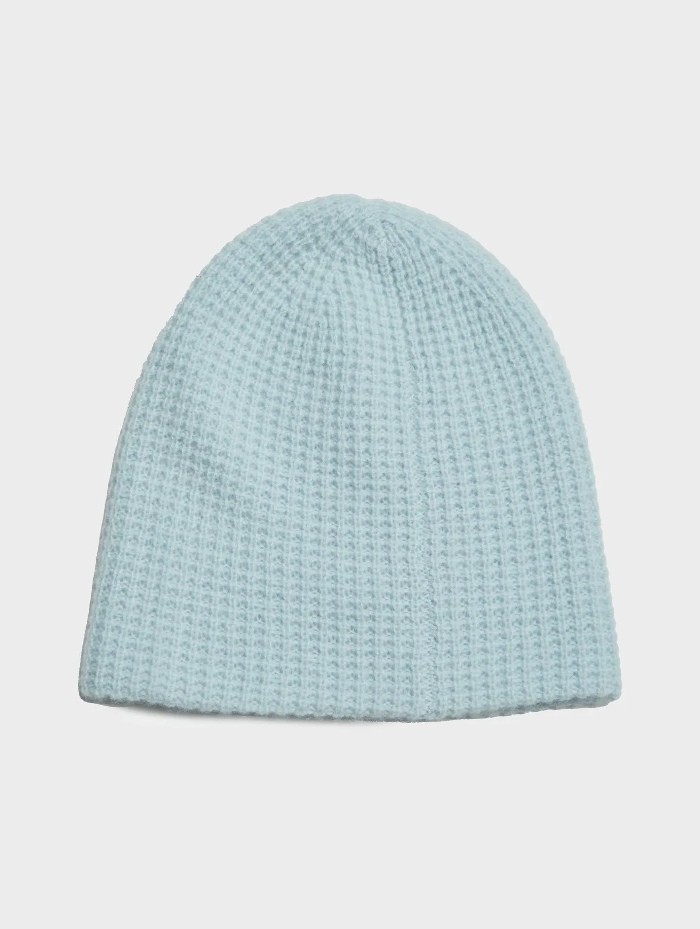 White   Warren - Cashmere Thermal Beanie in Daylight Blue