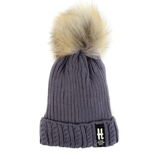 Winter Warm Wool Hat H G-Stone Collection Beanies Women's and Kids  Warm Caps